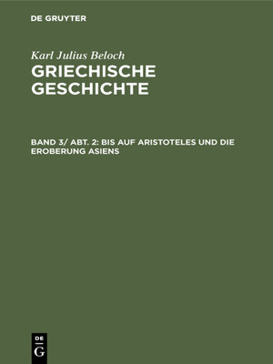 cover image of Bis auf Aristoteles und die Eroberung Asiens